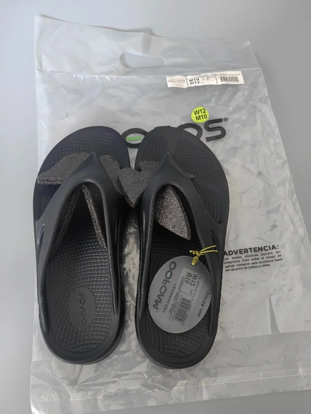Men's OOFOS Originals Recovery Sandal #1000 - Black